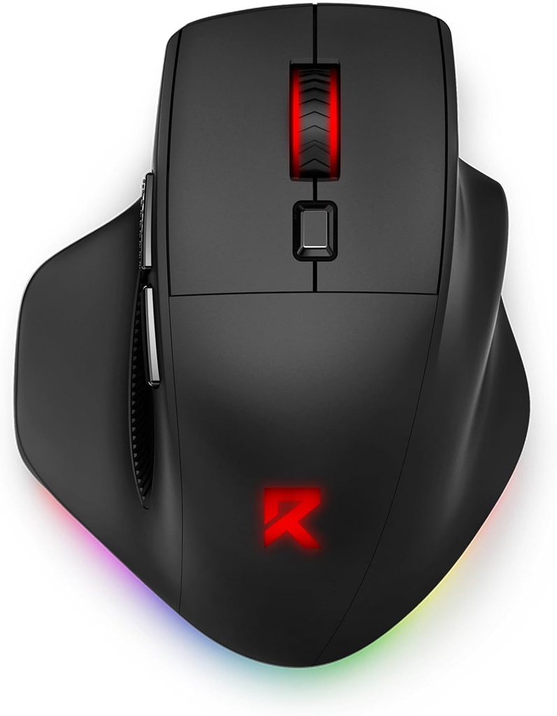 Redragon BM-2995 RGB Wireless Three-Mode 2.4G Bluetooth Ergonomic Programmable Mouse