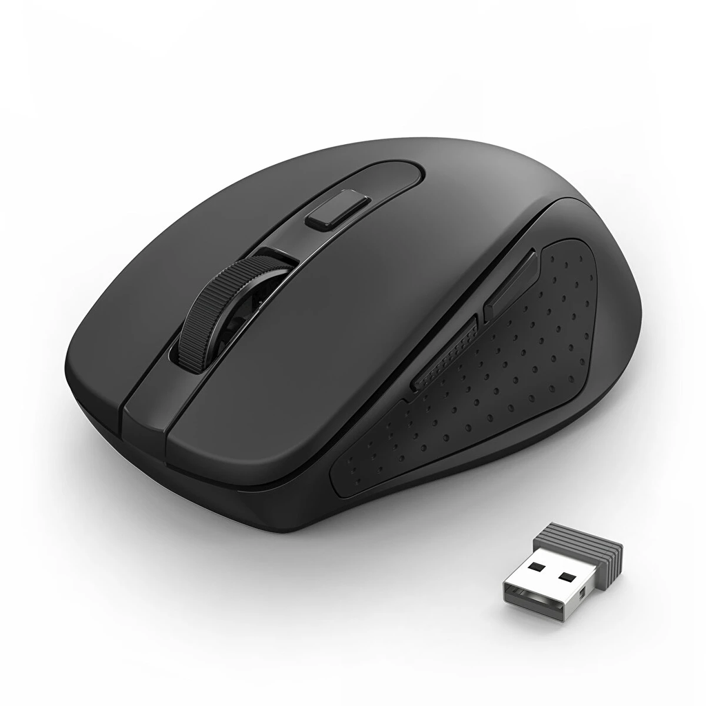 Redragon BM-4091-Pro Çift Modlu 4000 DPI 001 Kablosuz Mouse, Siyah