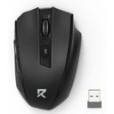 Redragon BM-2596 2,4 Ghz 1600 DPI Ergonomik Optik Kablosuz Oyuncu Mouse, Siyah