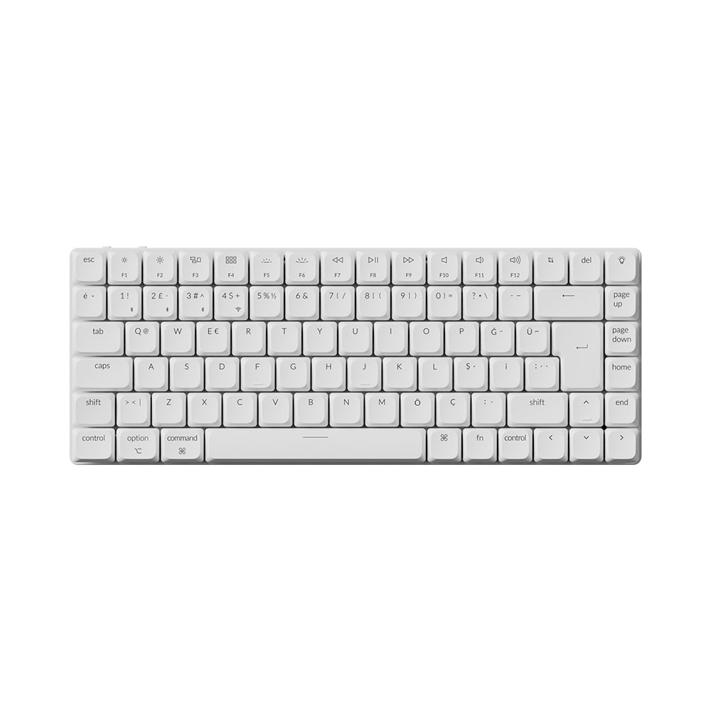 Keychron K3 Max K3M-Q1-TR 75% RGB Red Switch Wireless Mechanical Gaming Keyboard, White