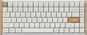 Keychron K2 HE K2H-Q1-TR Special Edition RGB TR Manyetik Switch Kablosuz Ahşap Kenarlı Klavye, Beyaz