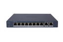 Hikvision DS-3E1310P-EI/M 8-Port Smart PoE Switch, 8× 10/100 Mbps PoE + 2× Gigabit RJ45 Uplink, 60W