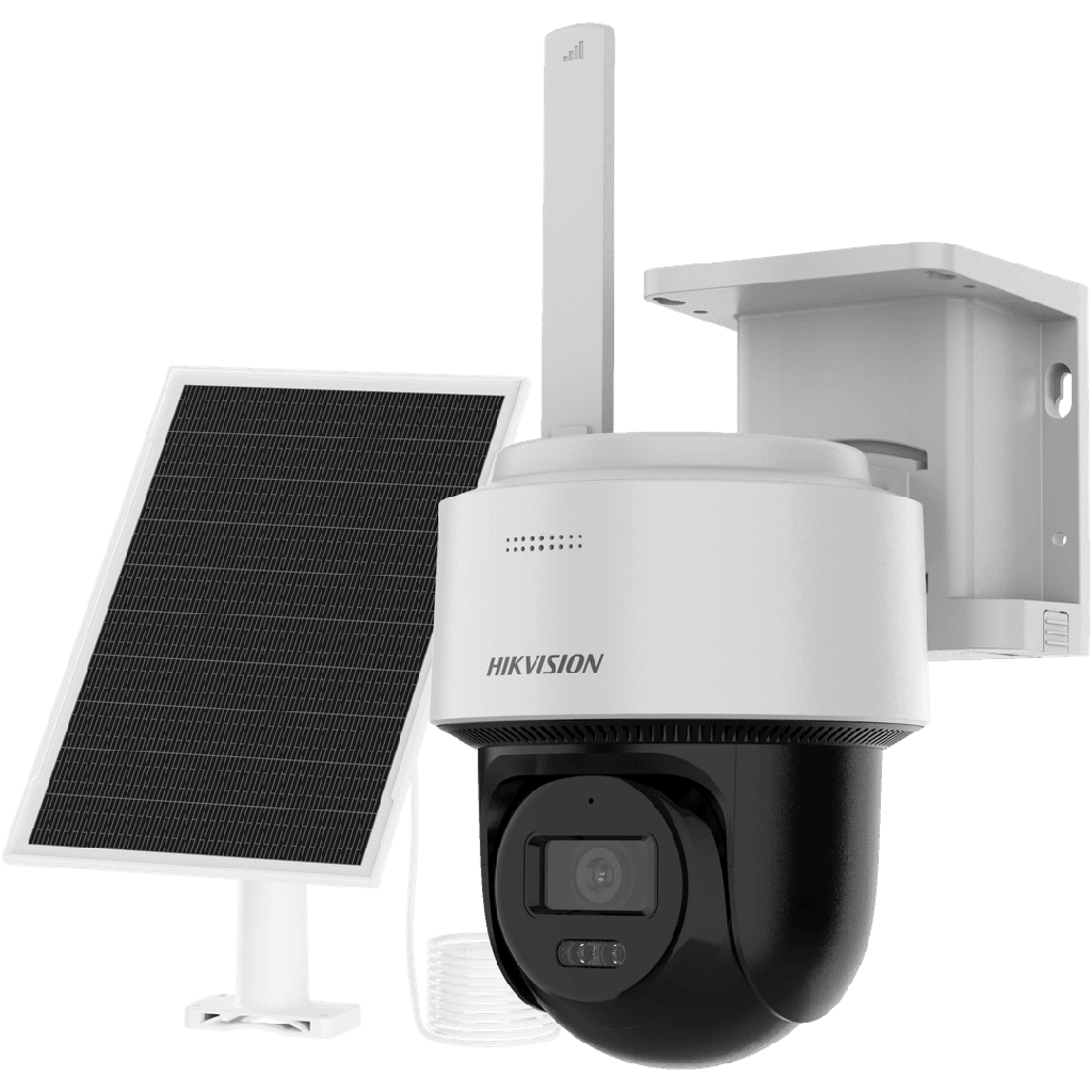 Hikvision DS-2CFSP4/4G 4 MP Solar-Powered 4G PT IP Camera, 30M Smart Hybrid Illumination, Built-in Battery