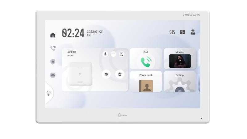 Hikvision DS-KH9510-WTE1(W) 10.1" IP Dokunmatik İç Mekan Monitörü, Wi-Fi, Android İşletim Sistemi