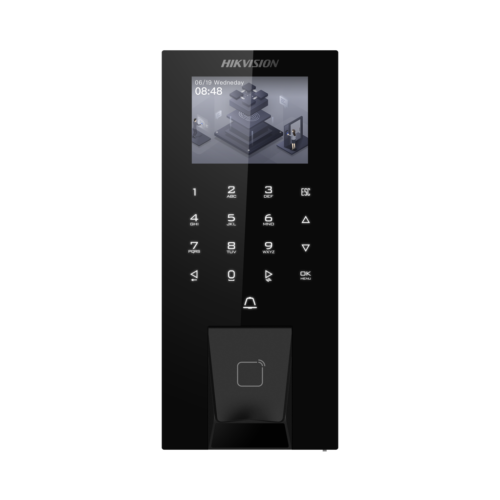 Hikvision DS-K1T807MBWX-QRE1 Access Control Terminal, Mifare Card, QR Code, Bluetooth, and Wi-Fi