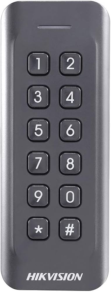 Hikvision DS-K1802EK EM RFID Card Reader, Keypad, RS-485, Wiegand, and IP65 Outdoor-Rated
