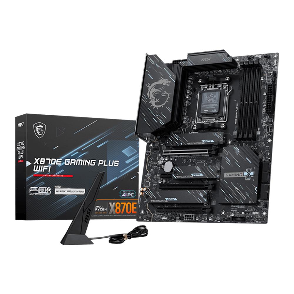 Msi X870E Gaming Plus Wi-Fi AMD Socket AM5 M.2 DDR5 8200MHz (OC) ATX Motherboard