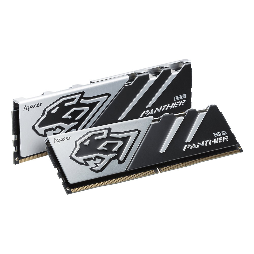 Apacer Panther AH5U32G60C6227BAA-2 32GB (2x16GB) 6000MHz CL38 DDR5 Gaming Ram, Black