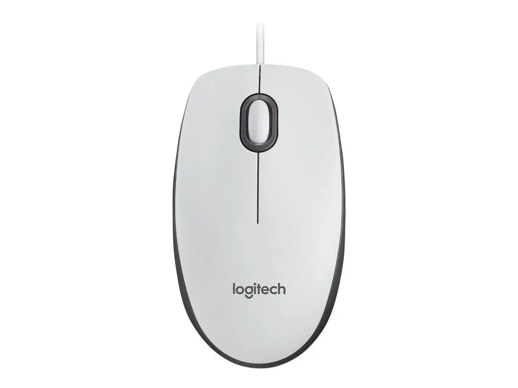 Logitech 910-006764 M100 USB Kablolu Optik Mouse 1000 DPI 3 Tuşlu, Beyaz