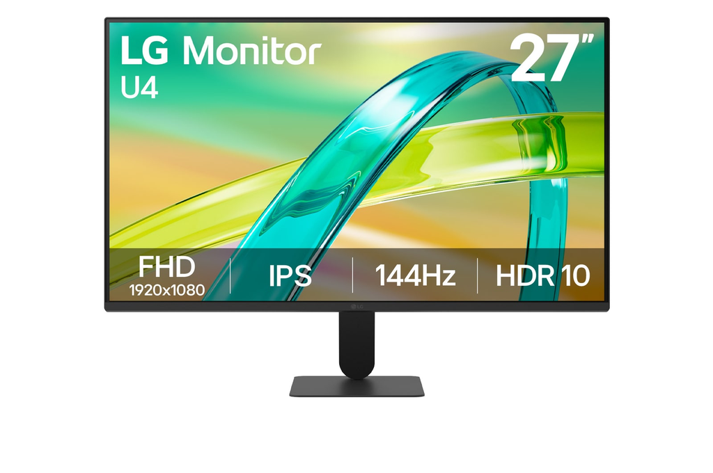 LG 27U411B-B 27" Full HD IPS 144Hz 5ms HDMI VGA HDR10 AMD FreeSync Premium Monitor