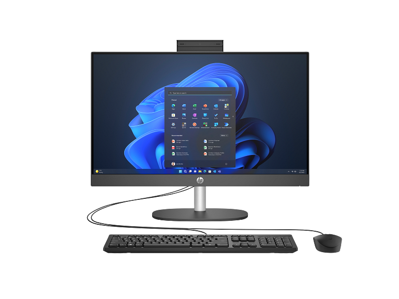 HP D21FRET ProOne 240 G10 Intel Core Ultra 7 155U 8GB 512GB SSD 23.8" FHD All-in-One PC, Black