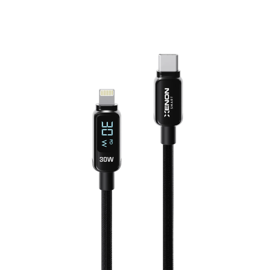 Xenon Smart X6427 Type-C to Lightning iPhone Charging Cable 30W PD 2m LED Braid 480Mbps