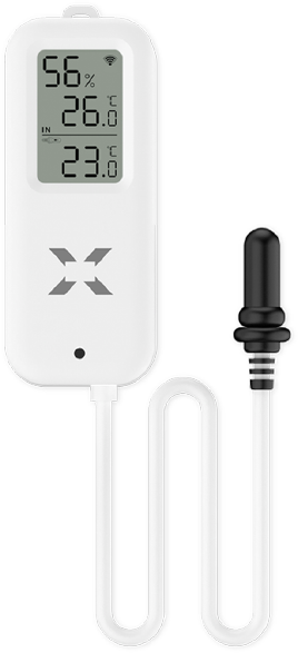 Xenon Smart X7509 Smart Digital Thermometer Wi-Fi Temperature and Humidity Sensor with Waterproof Probe