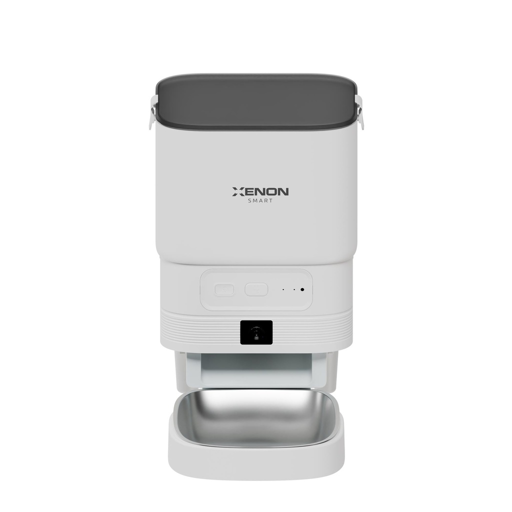 Xenon Smart X8614 1080p 4L Akıllı Mama Kabı Kameralı Wi-Fi Mobil Kontrol Çelik Kase Gece Görüşlü