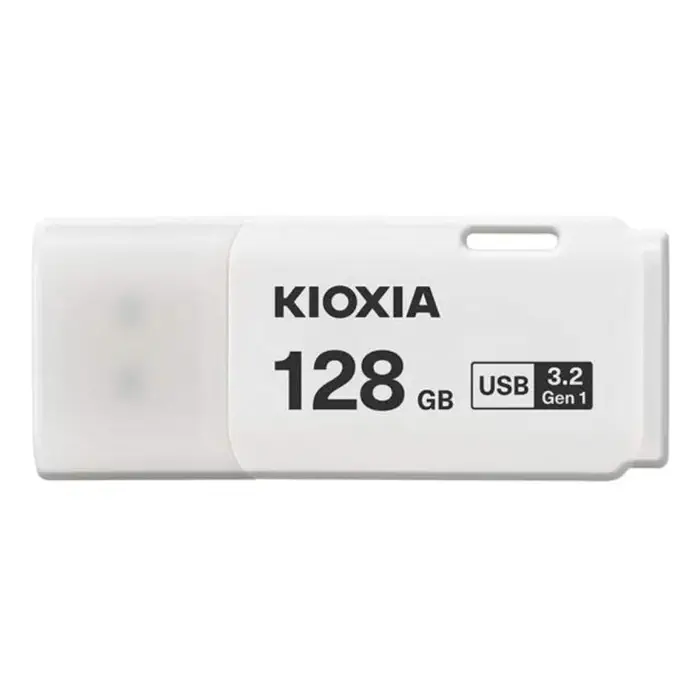 Kioxia LU301W128GG4 TransMemory U301 128GB USB 3.2 Gen 1 Type-A Beyaz Flash Bellek