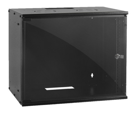 Ezcool 9U 500x400 Flat-Pack Soho Cabinet 19" Wall-Mount Network Cabinet with Tempered Glass Door