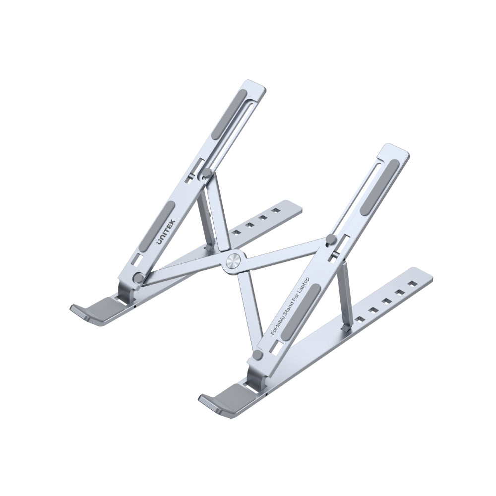 Unitek OT155SL Mechanical Foldable Laptop Stand – Adjustable Aluminum Notebook Stand