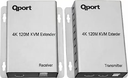 Qport Q-HEX5 KVM CAT6 120 Metre 4K HDMI Çoğaltıcı 2li Set Receiver Transmitter