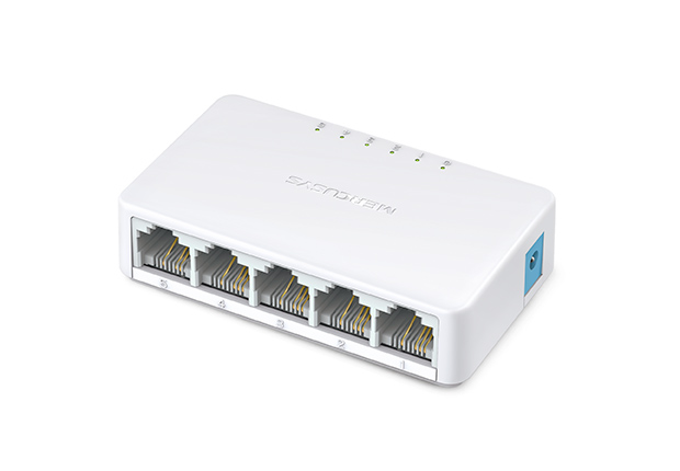 Mercusys MS105 5-Port 10/100Mbps Fast Ethernet Plastic Cased Plug and Play Network Switch