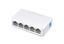 Mercusys MS105 5-Port 10/100Mbps Fast Ethernet Plastic Cased Plug and Play Network Switch