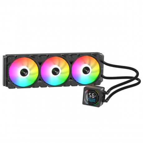 GamePower Skadi Square 360 ??RGB 360mm CPU Liquid Cooler, Black