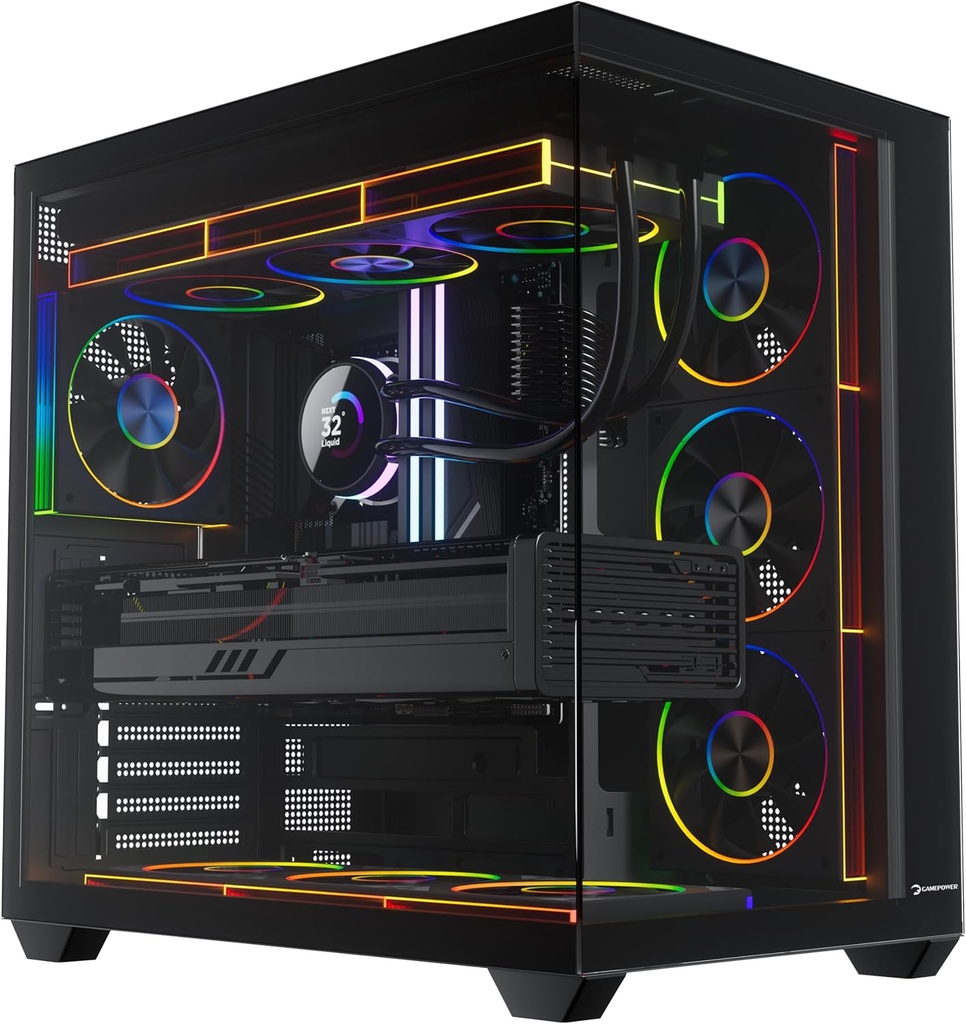 GamePower Warcry Ravora 7xARGB Fan 650W 80+ Bronze ATX Gaming Oyuncu Kasası