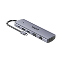 Unitek D1113BGY01 uHUB U11+ 11-in-1 USB-C Hub Dual Display 4K HDMI 100W PD Gigabit Ethernet SD/TF 5Gbps USB
