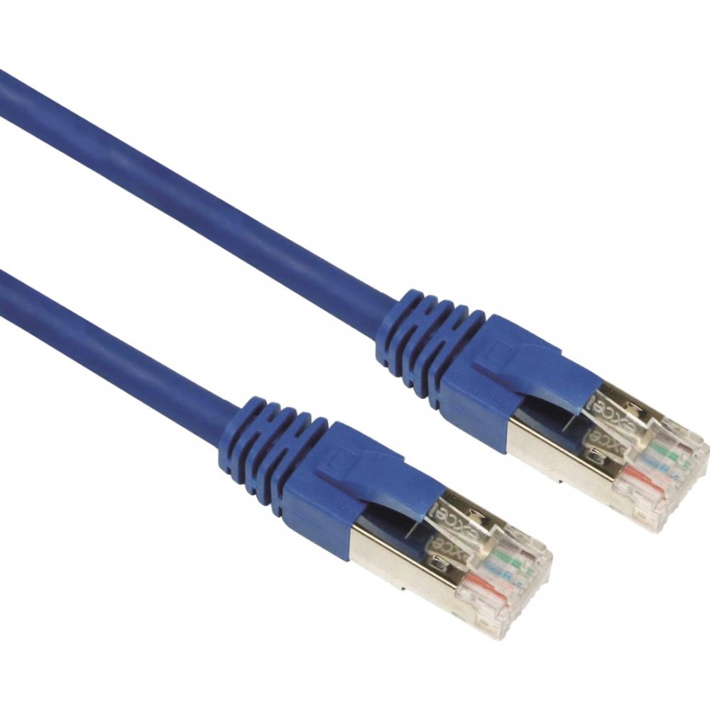 Ecolan Patch Cat6 24 AWG 0.5m Ethernet Kablosu, Mavi