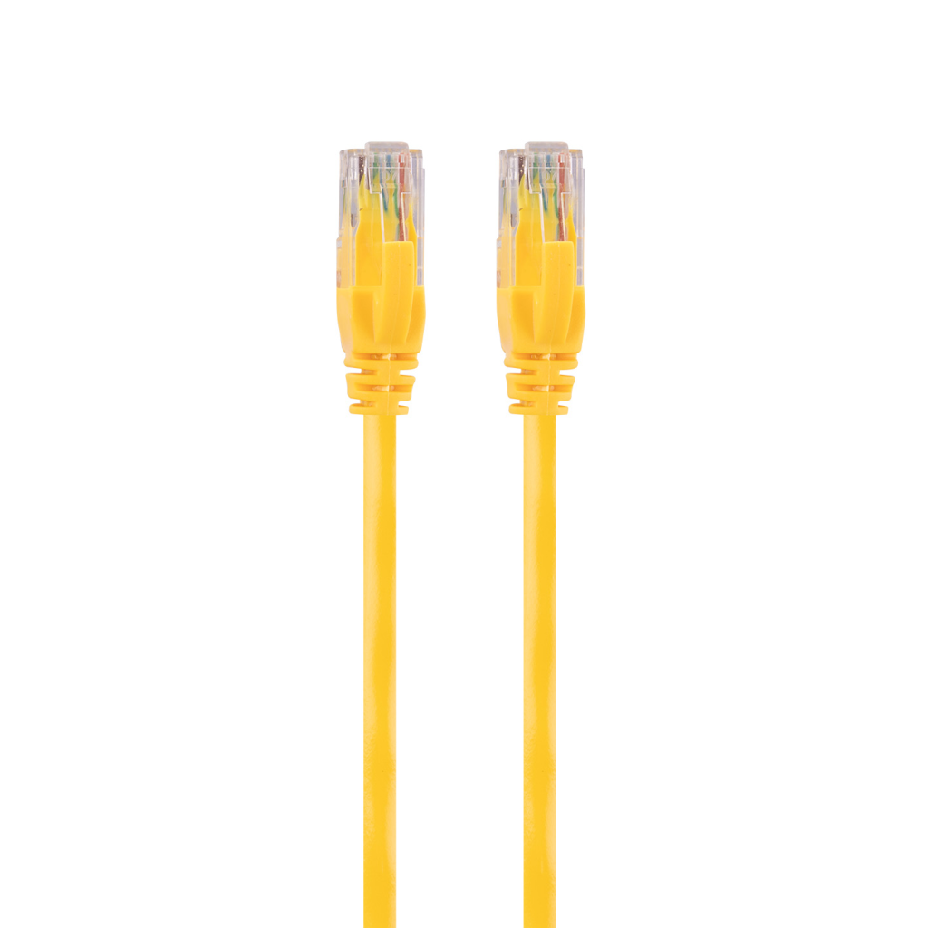 Ecolan Patch Cat6 24 AWG 1m Ethernet Cable, Yellow