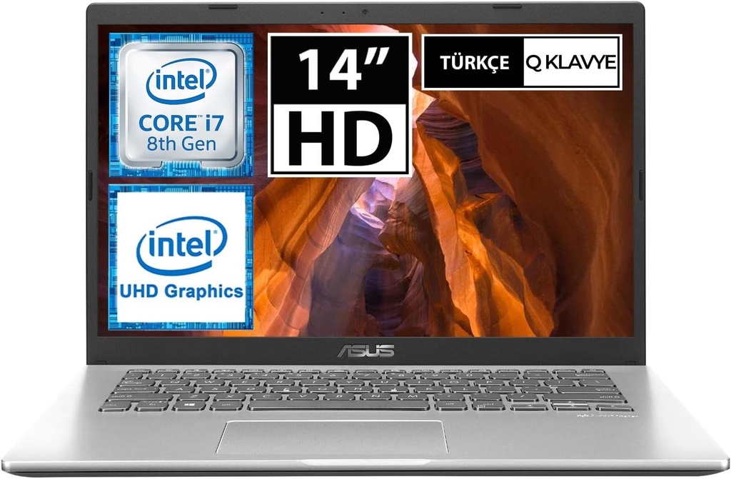 [X409FA-BV669] Asus X409FA i7-8565U 8GB 256GB SSD 14" HD FreeDOS Notebook