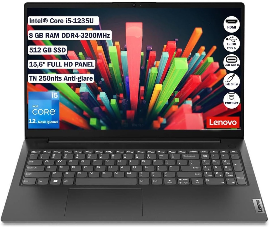 Lenovo V15 G3 IAP i5-1235U 8GB 512GB SSD Iris Xe Graphics 15.6" Full HD Notebook
