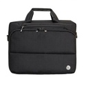 PLM Tilya Black 13-14" Faux Leather Fabric Notebook Bag