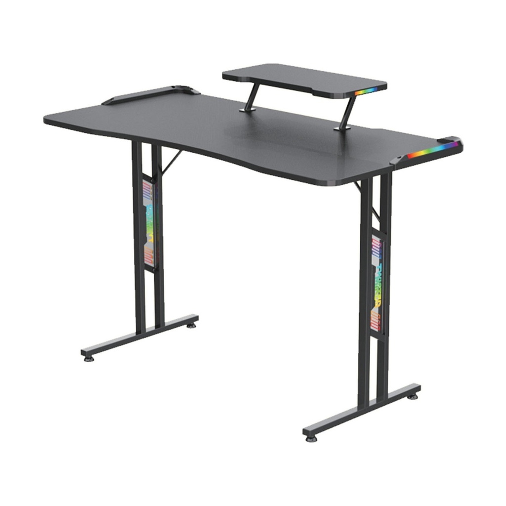 [TM-GD27-T-RGB] Twisted Minds T Leg Double Top Carbon Fiber E-Sports Gaming Table