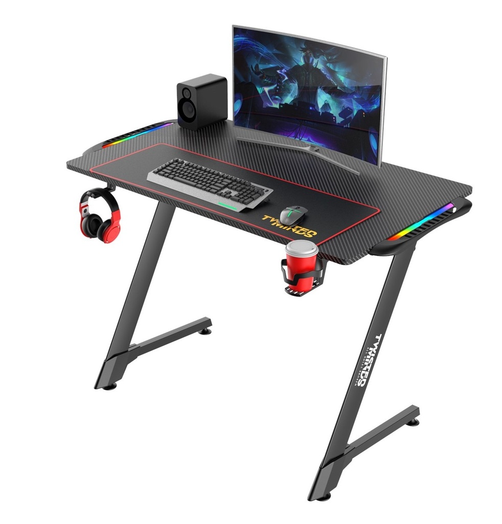 [TM-Z-1060-RGB] Twisted Minds Z Desing Karbon Fiber RGB Oyuncu Masası