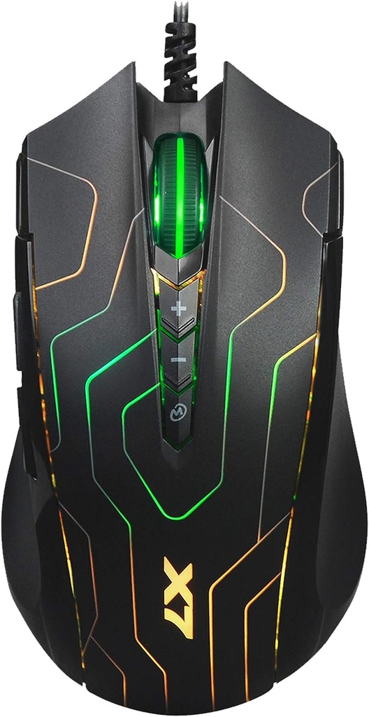 A4 Tech X89 Maze Makrolu Kablolu Optik Siyah Oyuncu Mouse