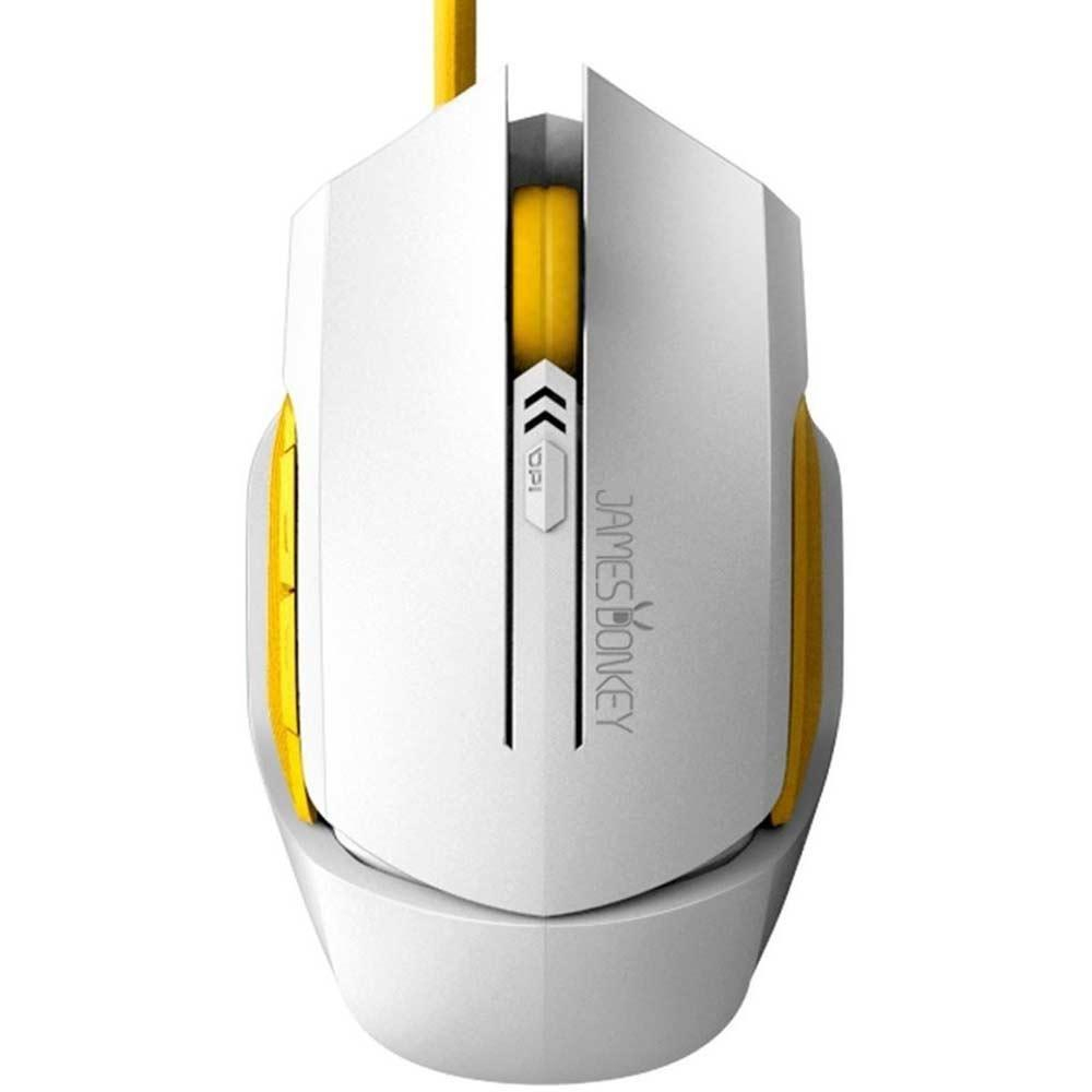 James Donkey 112i 2000DPI 6 Keys Illuminated Optical White Gaming Mouse