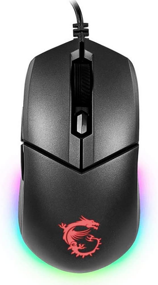 Msi Clutch GM11 5.000DPI Wired Optical Black Gaming Mouse