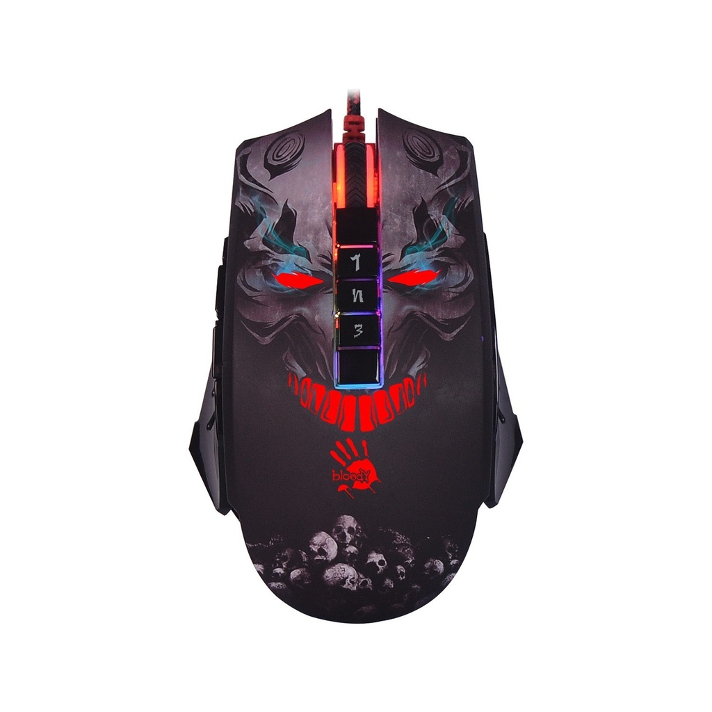 Bloody P85 Skull Multi Core 5000CPI 8 Keys RGB Optical Gaming Mouse