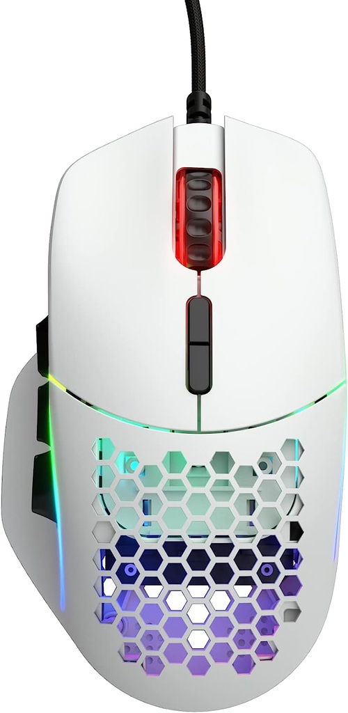 Glorious Model I RGB White Wired Optical Gaming Mouse