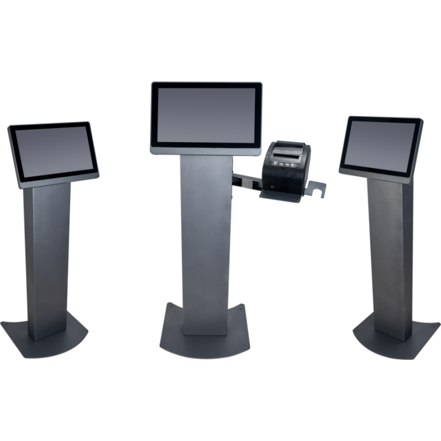 Pos Class KSK-100 Table Top Fixed Cash Register Pos Holder, Printer, Reader and PC Stand