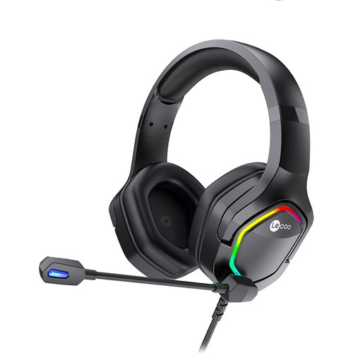 Lenovo Lecoo HT403 RGB USB 2.0 Jack Black Mikrofonlu Oyuncu Kulaklığı