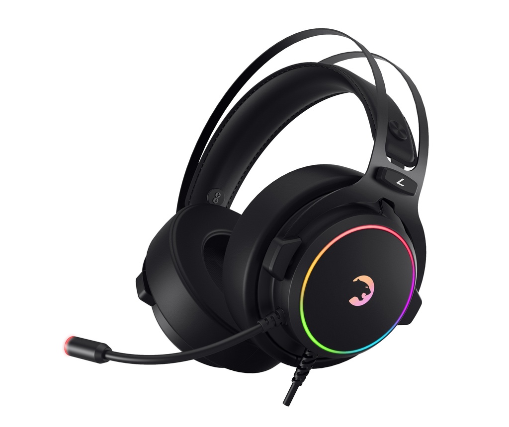 Gamepower Warlord 7.1 Surround RGB Wired Over-Ear Black Gaming Headset