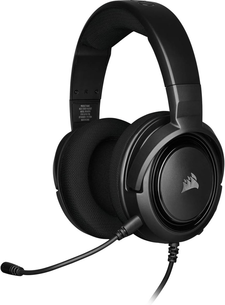 Corsair HS35 Wired Over-Ear Microphone Black Gaming Headset