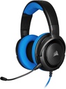 Corsair HS35 Wired Over-Ear Microphone Blue Gaming Headset