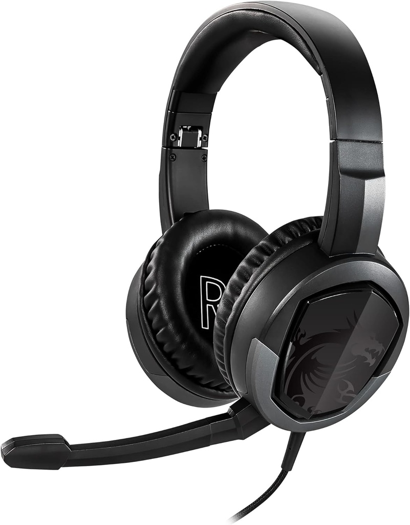 Msi Immerse GH30 Wired Over-Ear Microphone Gaming Headset