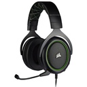 Corsair HS50 Pro Green Wired Over-Ear Microphone Gaming Headset