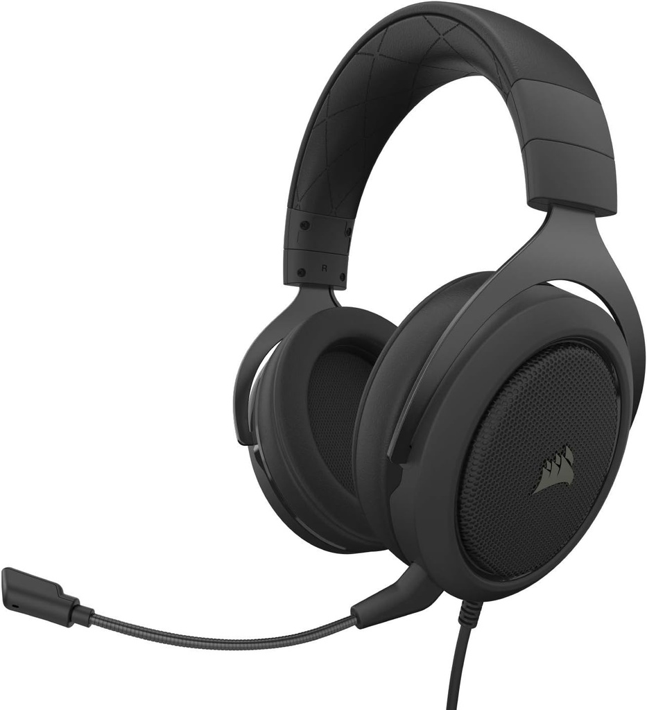 Corsair HS50 Pro Kablolu Mikrofonlu Kulak Üstü Siyah Oyuncu Kulaklığı