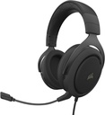 Corsair HS50 Pro Kablolu Mikrofonlu Kulak Üstü Siyah Oyuncu Kulaklığı