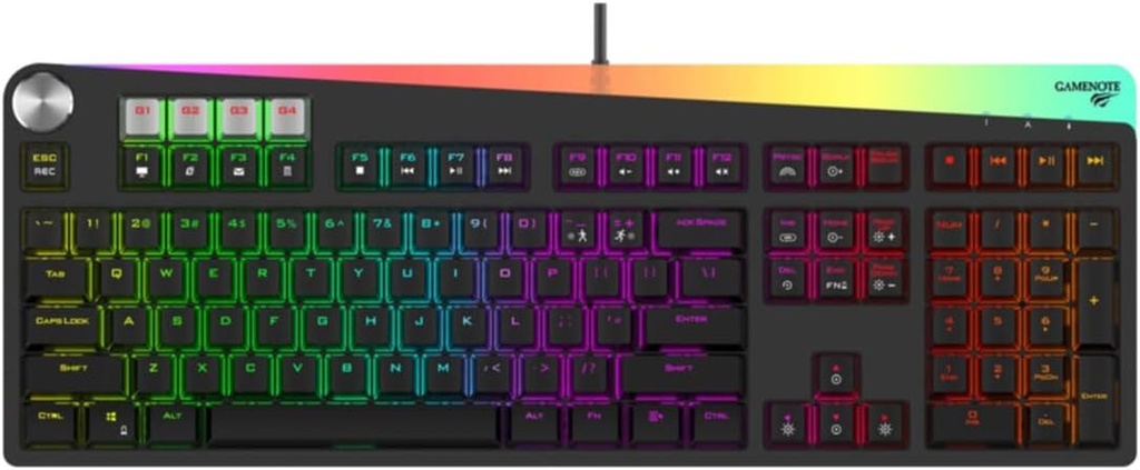 GameNote HV-KB473L RGB Wired Mechanical Gaming Keyboard