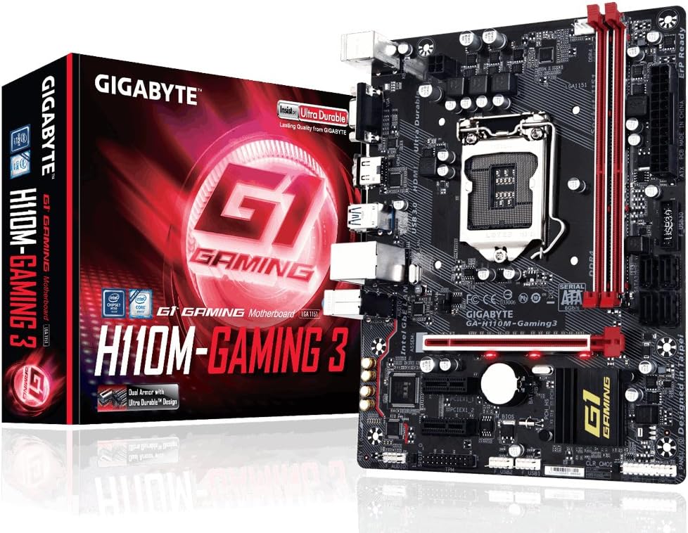 Gigabyte GA-H110M-Gaming 3 LGA1151 DDR4 Micro ATX Motherboard